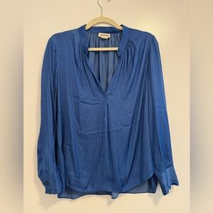 Zadig and Voltaire satin blue blouse small